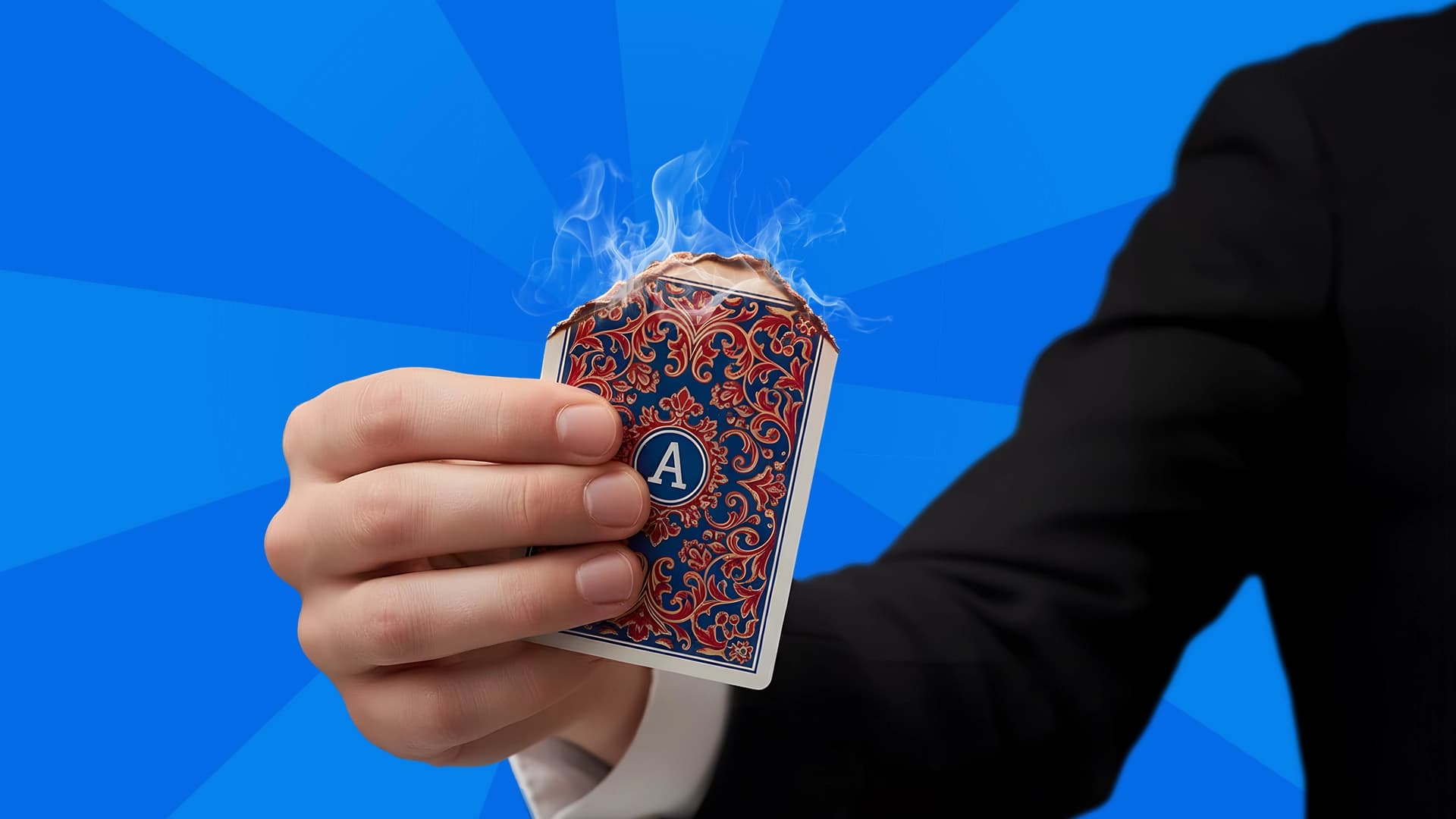 What is a burn card in blackjack?