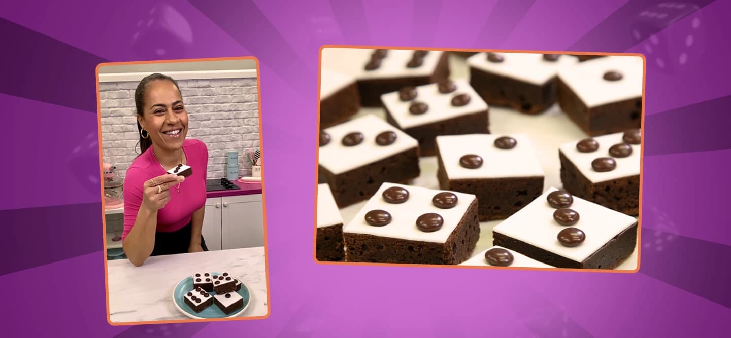 Easy Dice Brownies for Game Night