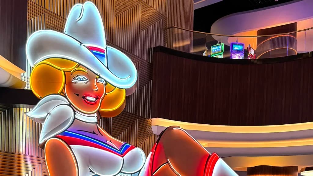 an LED design of a cowgirl