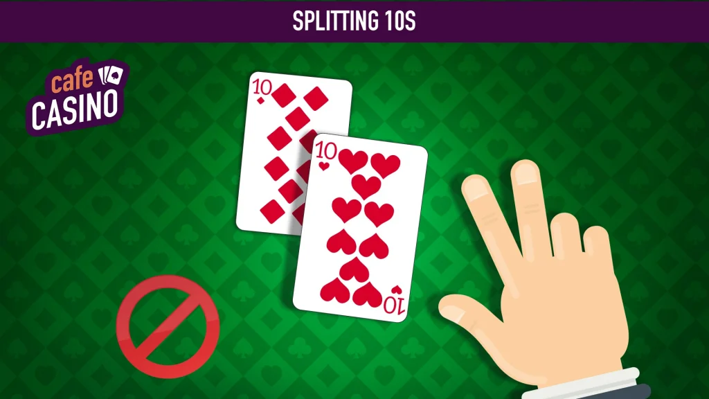 image of two 10s with a hand making the  split gesture